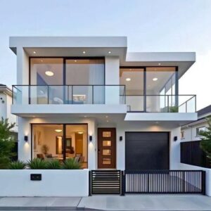 Balcony glass railing