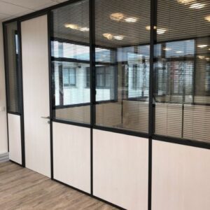 Aluminium Partition with Solid Panels