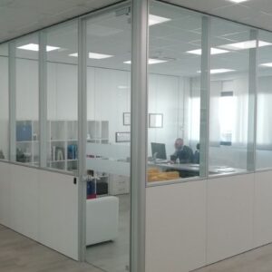 Aluminium Partition with Solid Panels